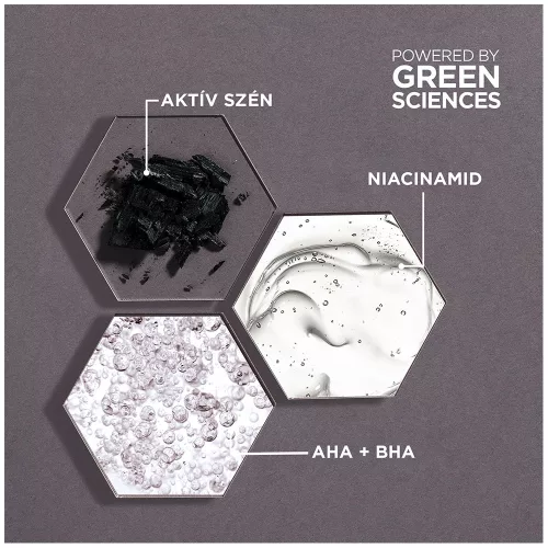 GARNIER Pure Active Charcoal szérum AHA + BHA + aktív szén (30ml)