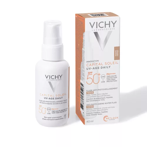 VICHY Capital Soleil UV-Age Daily színezett fényvédő light SPF50+ (40ml)