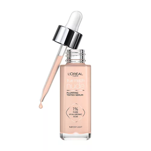 L'ORÉAL PARIS True Match Nude Tinted Serum - színezett szérum 1-2 Rosy Light (30ml)