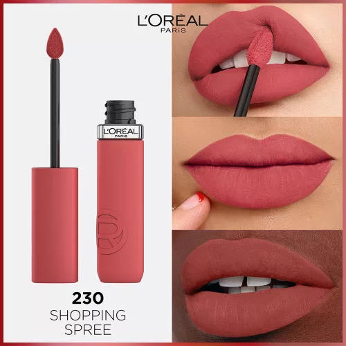 L'ORÉAL PARIS Infaillible Matte Resistance 230 Shopping Spree folyékony ajakrúzs (5ml)