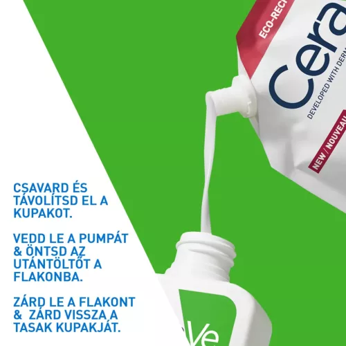 CERAVE Hidratáló tisztító gél utántöltő (473ml)