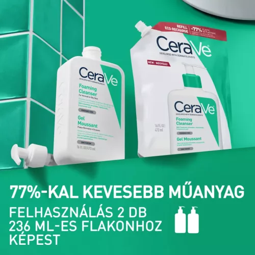 CERAVE Habzó tisztító gél utántöltő (473ml)
