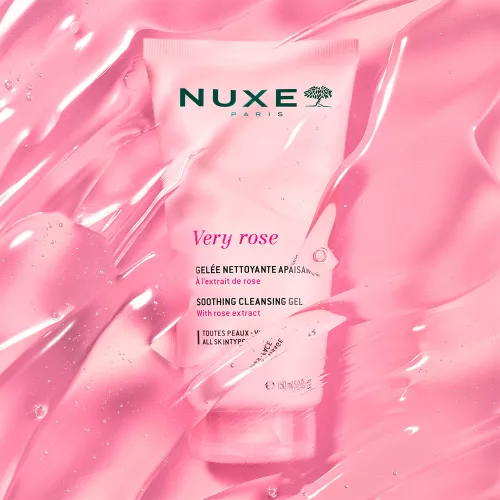 NUXE Very Rose bőrnyugtató arctisztító gél NEW (150ml)