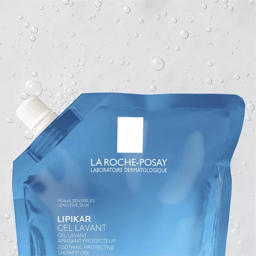 LA ROCHE-POSAY Lipikar Gel Lavant tusfürdő gél utántöltő (400ml)