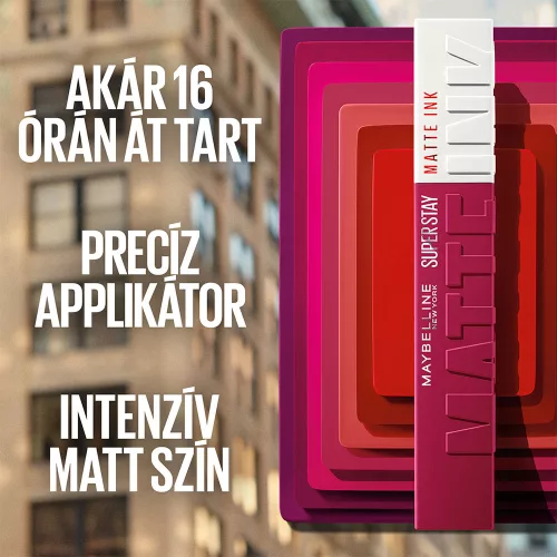 MAYBELLINE New York SuperStay Matte Ink folyékony matt ajakrúzs 65 Seductres (5ml)