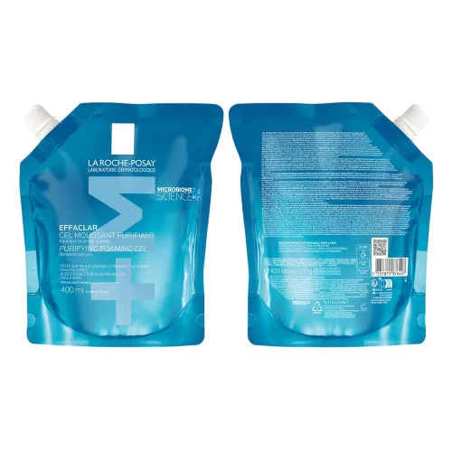 LA ROCHE-POSAY Effaclar habzó arctisztító gél utántöltő (400ml)