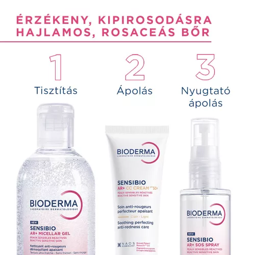 BIODERMA Sensibio AR+ CC krém SPF50+ (40ml)