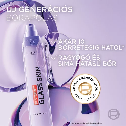 L'ORÉAL PARIS Revitalift Filler Glass Skin vízbázisú krém (50ml)