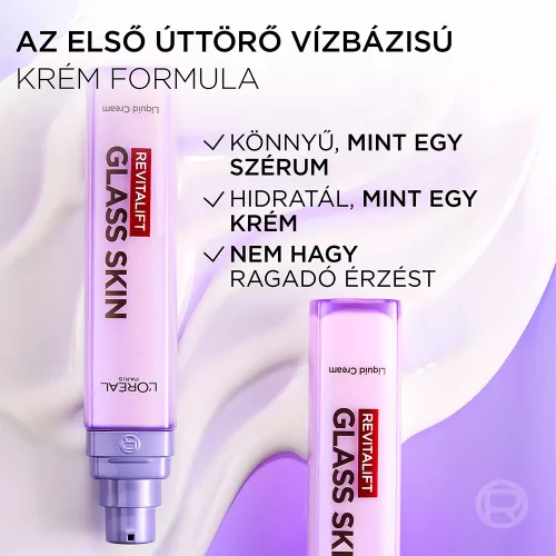 L'ORÉAL PARIS Revitalift Filler Glass Skin vízbázisú krém (50ml)