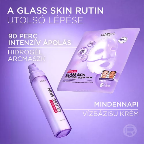 L'ORÉAL PARIS Revitalift Filler Glass Skin vízbázisú krém (50ml)