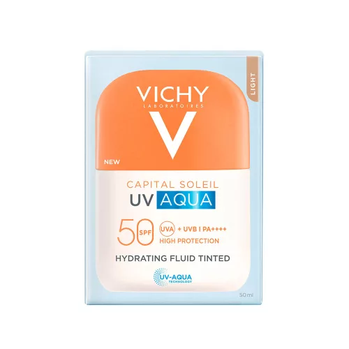 VICHY Capital Soleil UV AQUA fluid SPF50+ színezett light (50ml)