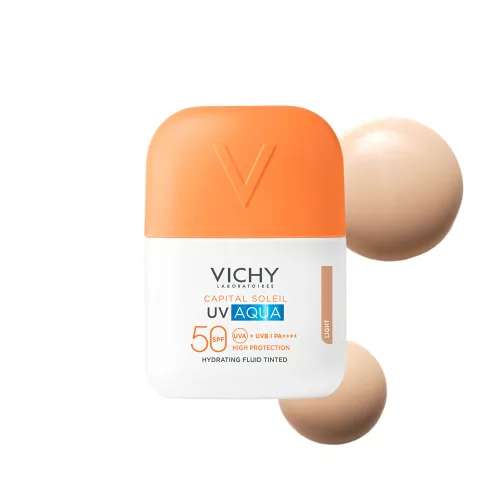 VICHY Capital Soleil UV AQUA fluid SPF50+ színezett light (50ml)