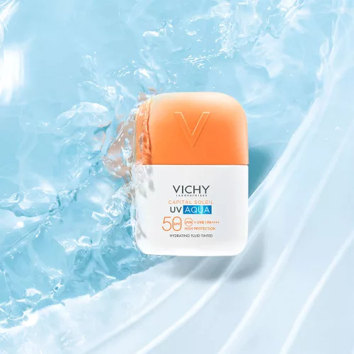 VICHY Capital Soleil UV AQUA fluid SPF50+ színezett light (50ml)