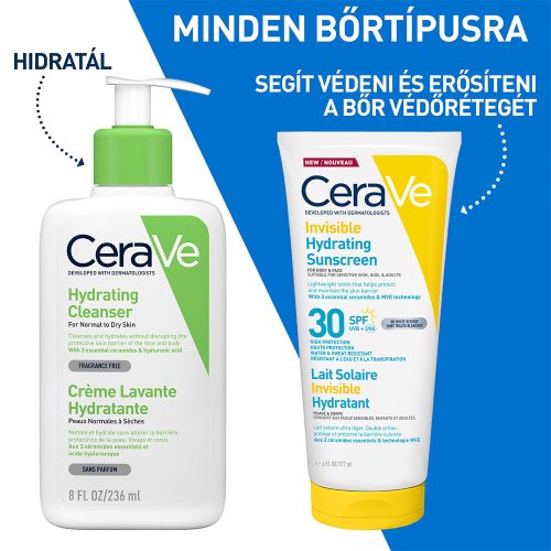 CERAVE Hidratáló fényvédő tej arcra-testre SPF30 (177ml)
