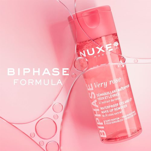 Nuxe Very Rose kétfázisú vízálló sminklemosó Új 100ml