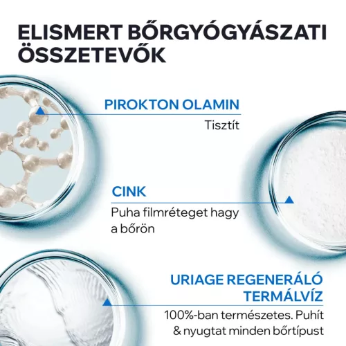 URIAGE D.S. Habzó gél seborrhoeás bőrre (150ml)  