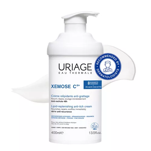 URIAGE Xémose C8+ Lipidfeltöltő krém száraz bőrre (400ml) 