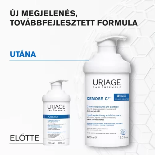 URIAGE Xémose C8+ Lipidfeltöltő krém száraz bőrre (400ml) 