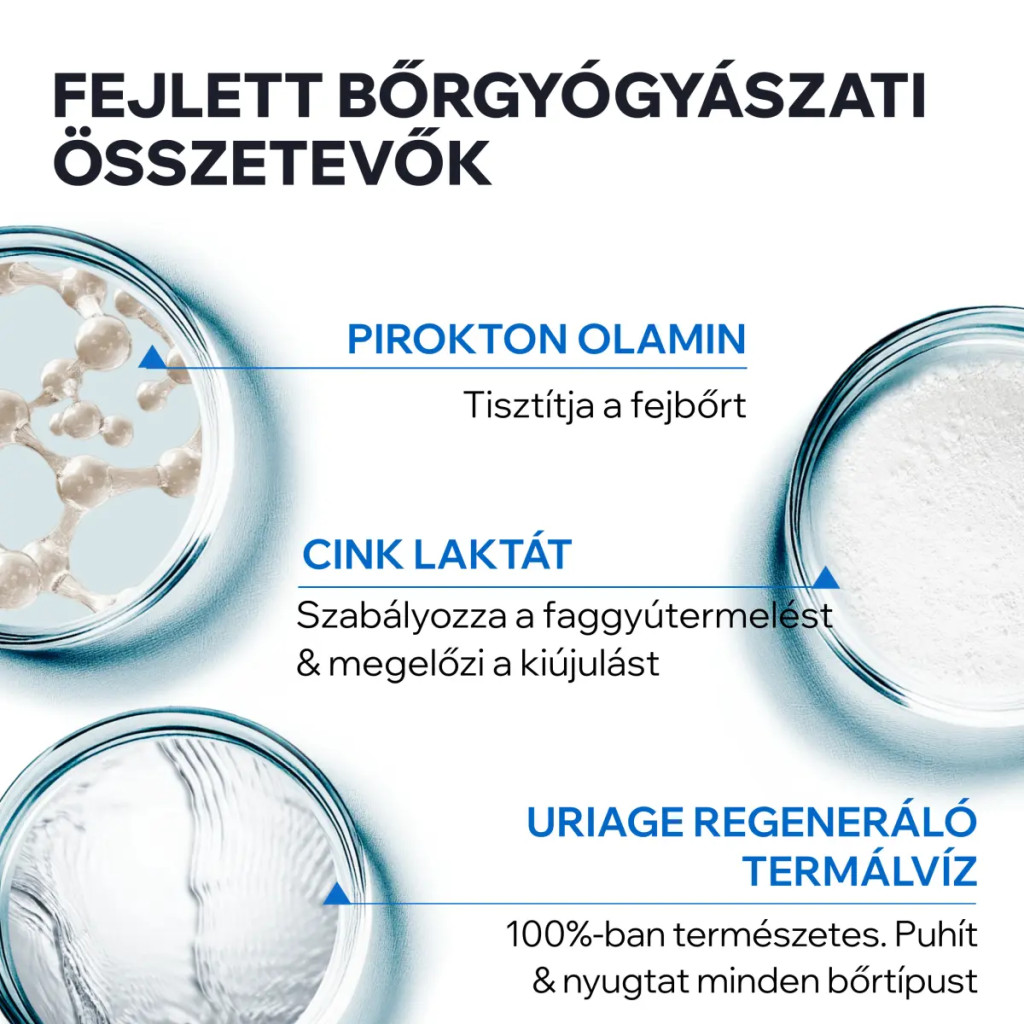 URIAGE D.S. Hair kímélő sampon (500ml) URIAGE D.S. Hair kímélő sampon (500ml)