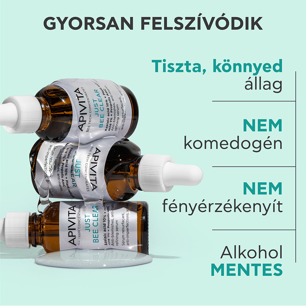 APIVITA BEE Tech just Bee clear szérum bőrhibák el 30ml