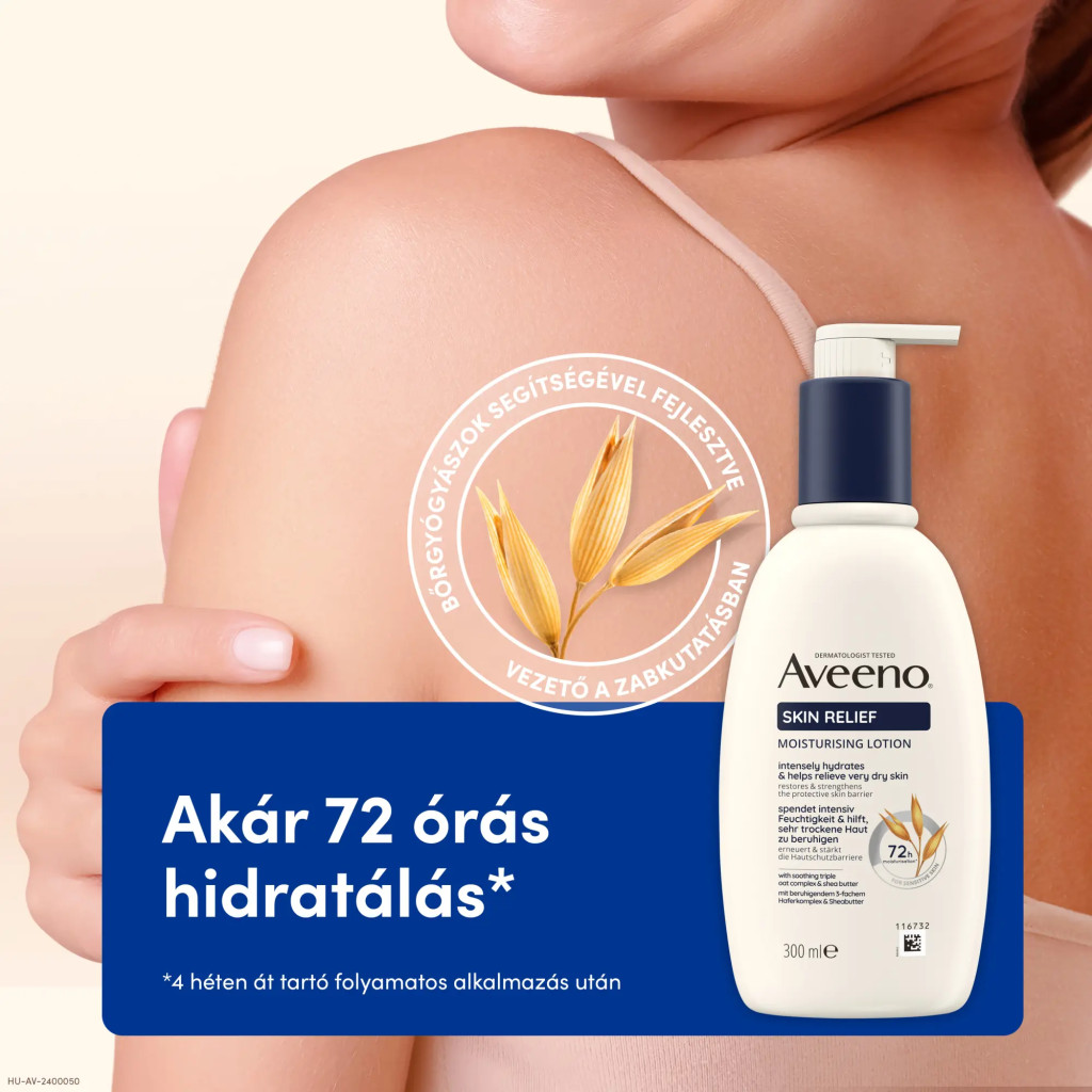 AVEENO Skin Relief hidratáló illatmentes testápoló (300ml)