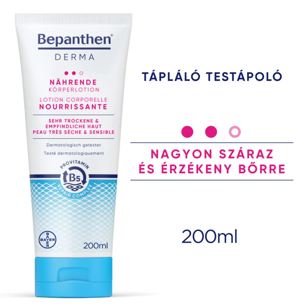 BEPANTHEN Derma tápláló testápoló (200ml) BEPANTHEN Derma tápláló testápoló (200ml)
