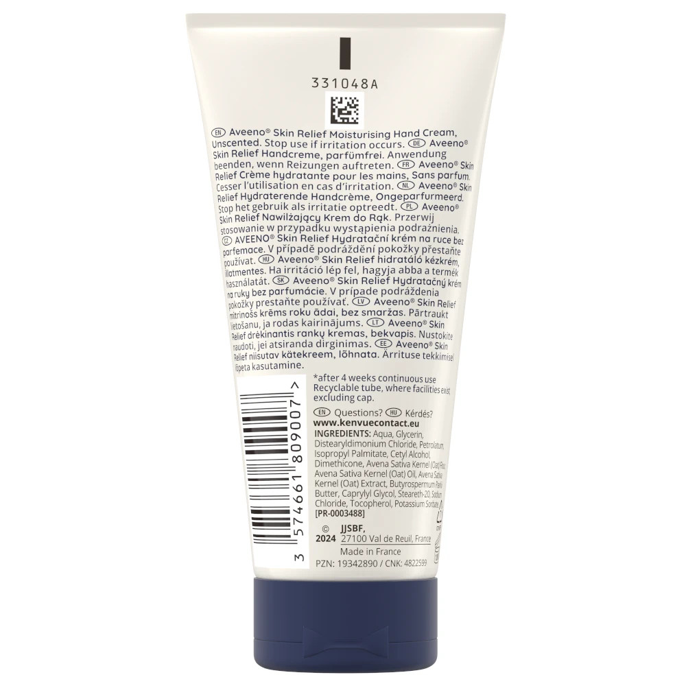 AVEENO Skin Relief hidratáló illatmentes kézkrém (75ml) termék 2. képe