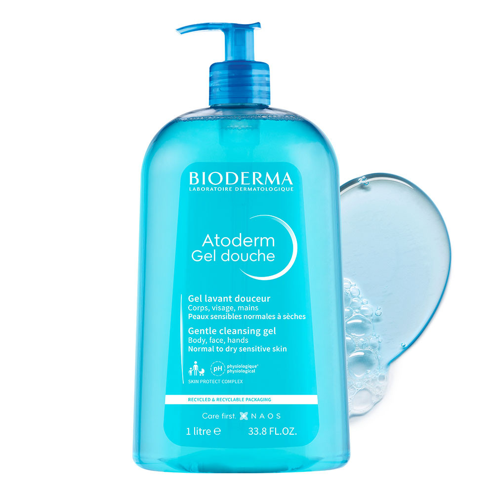 BIODERMA Atoderm tusfürdő RPET (1000ml)