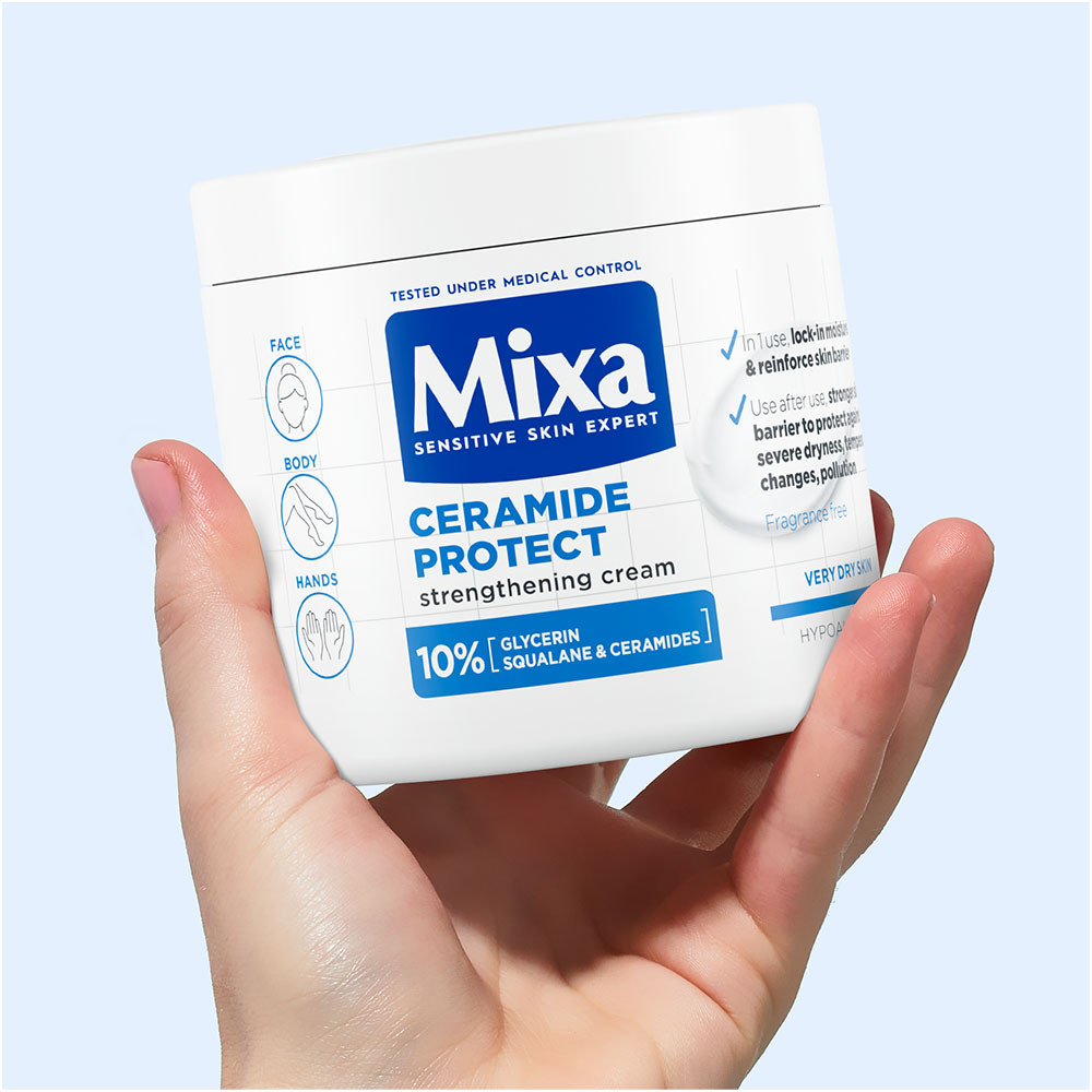 MIXA Ceramide Protect erősítő testápoló nagyon száraz bőrre (400ml) termék 2. képe