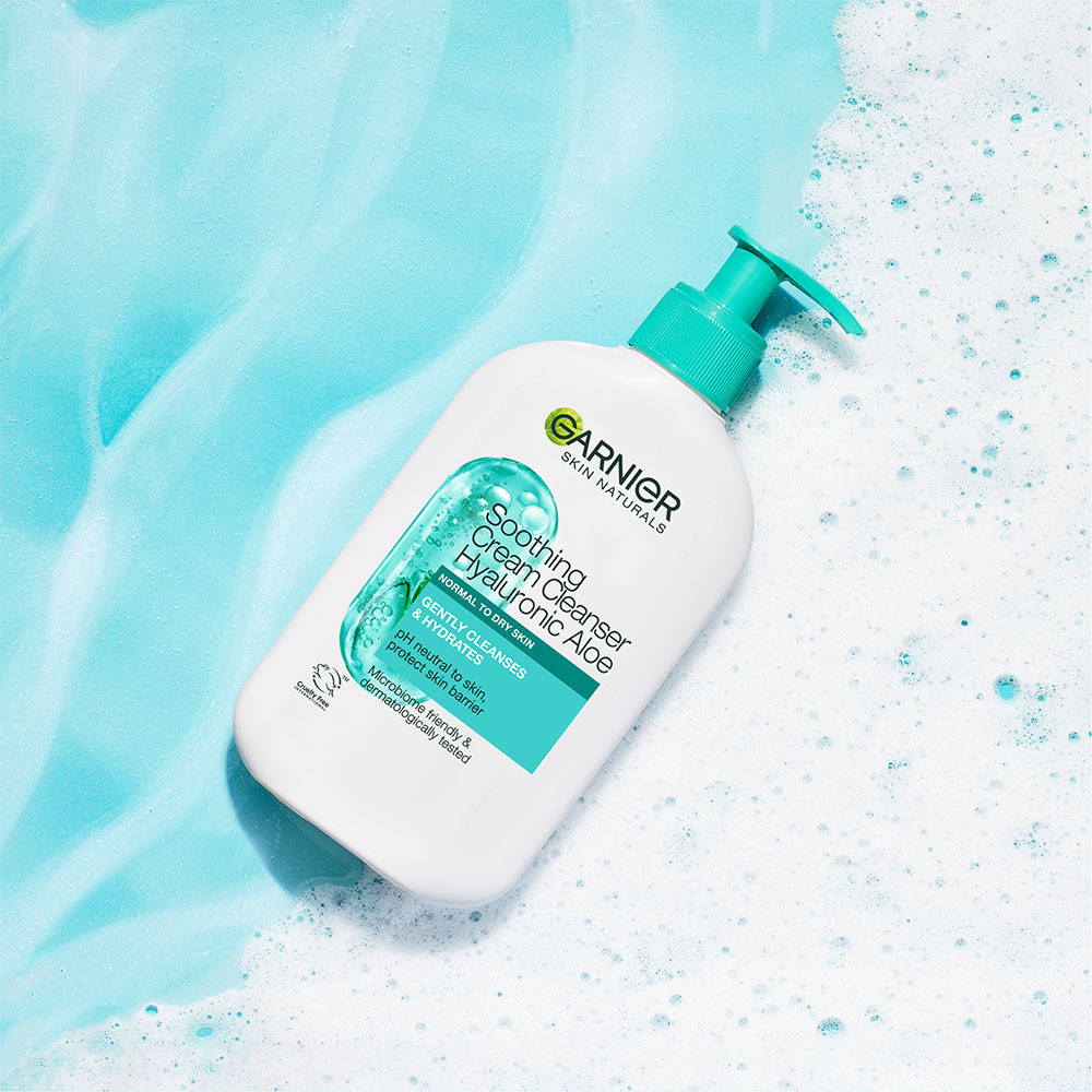 GARNIER SKIN NATURALS Hyauronic Aloe bőrnyugtató tisztító krém (250ml) termék 2. képe