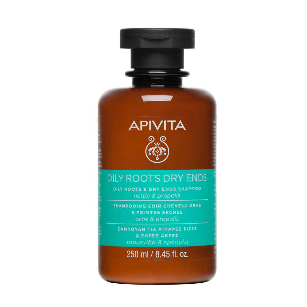 APIVITA Sampon zsíros hajtő és száraz hajvég (250ml) akciós termékkép 1