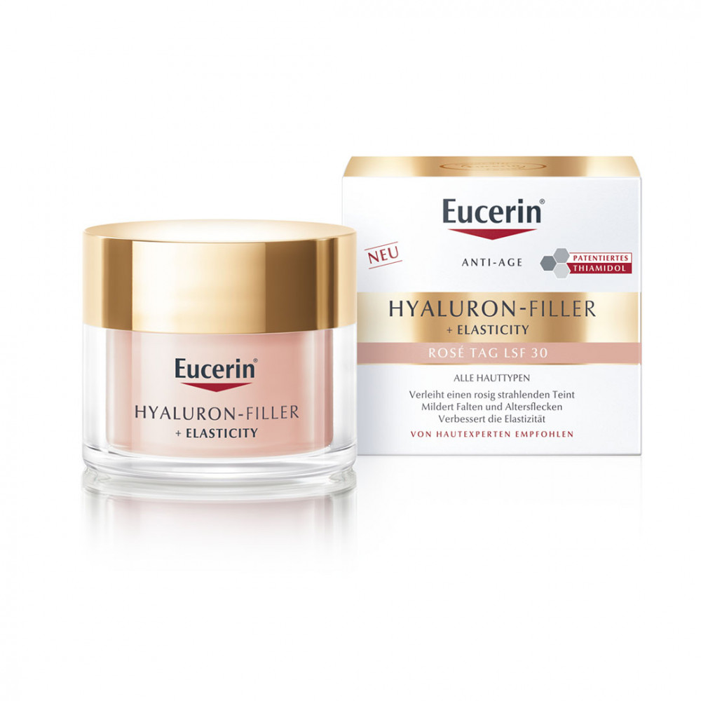 EUCERIN Hyaluron-Filler + Elasticity bőrtömörséget regeneráló nappali arckrém SPF30 rose (50ml)