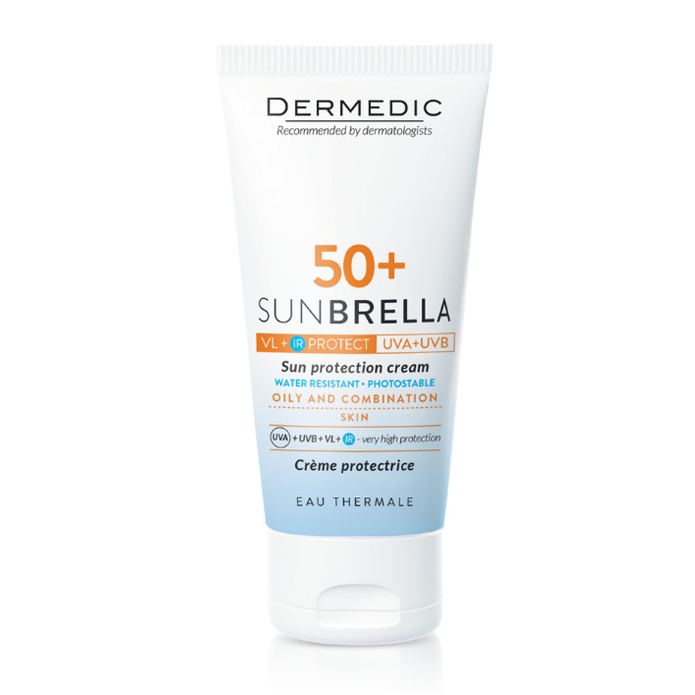 DERMEDIC Sunbrella fényvédõ arckrém SPF50+ zsíros/kombinált bőrre (50ml)