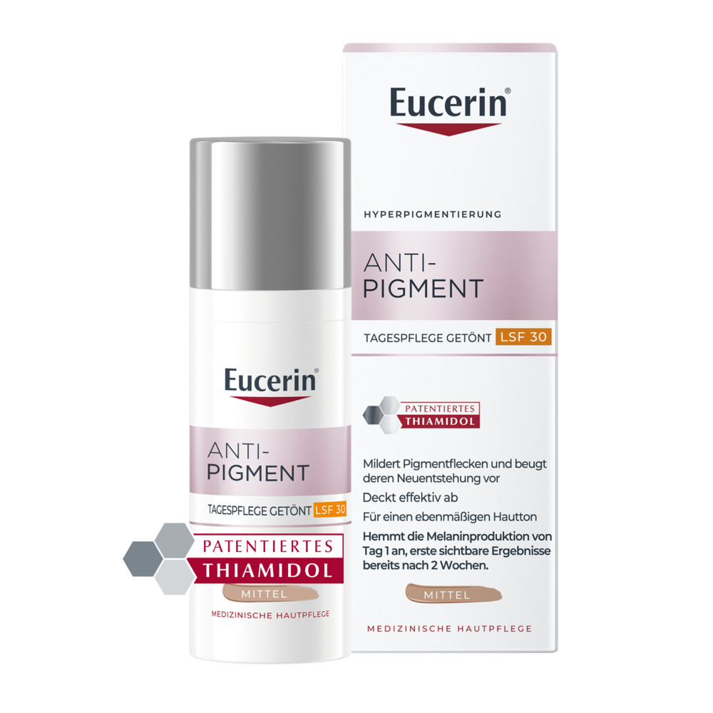 EUCERIN Anti-Pigment színezett nappali arckrém FF30 medium (50ml)