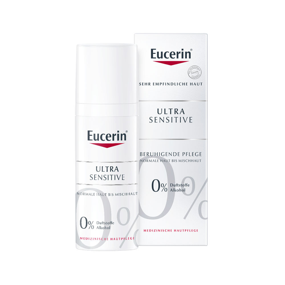 EUCERIN UltraSensitive arcápoló normál, vegyes bőrre (50ml)