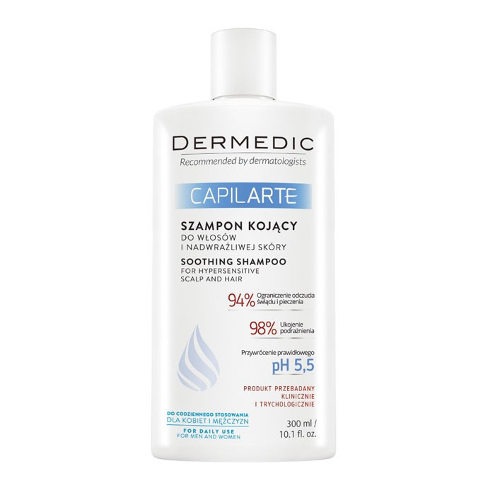 DERMEDIC Capilarte Fejbőr nyugtató sampon érzékeny bőrre (300ml) akciós termékkép 1