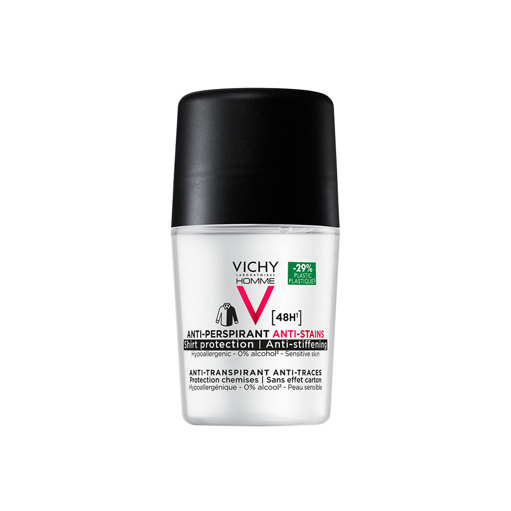 VICHY Homme Izzadságszabályozó 48H foltmentes golyós dezodor (50ml)