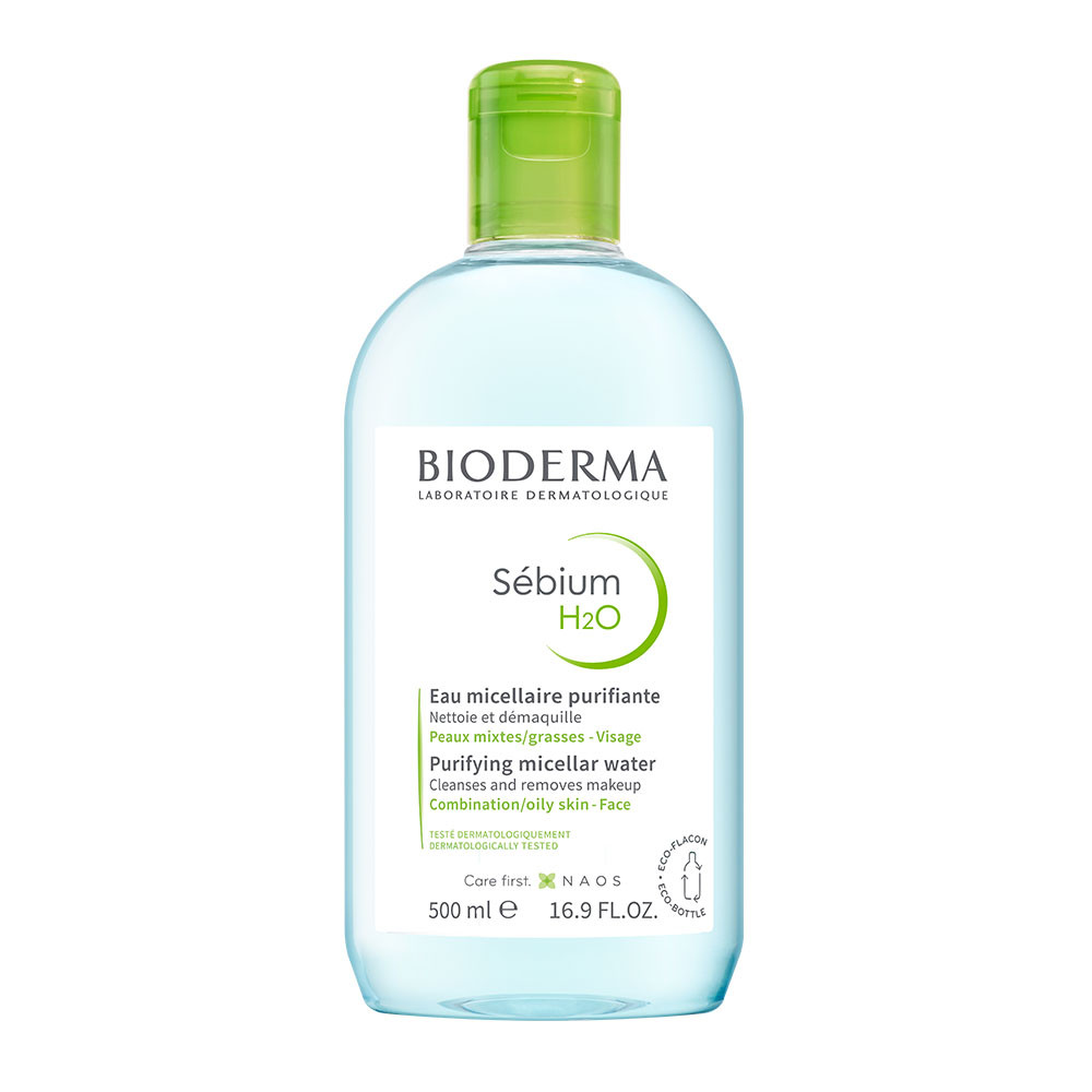 BIODERMA Sébium H2O arc- és sminklemosó micellás víz (500ml)