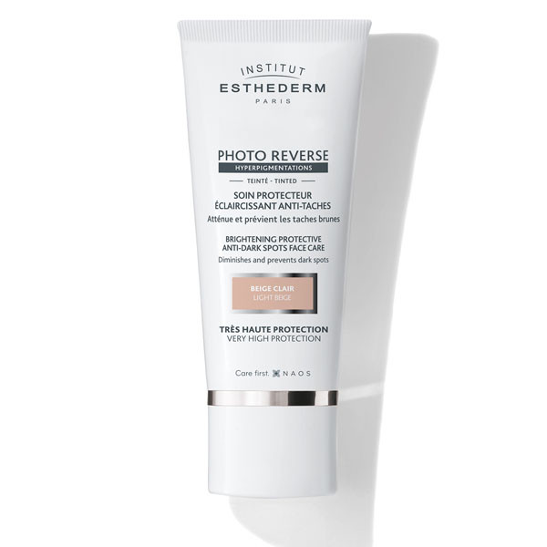 ESTHEDERM Photo Reverse fényvédő hiperpigmentált bőrre SPF50+ színezett, világos bézs (50ml) akciós termékkép 1