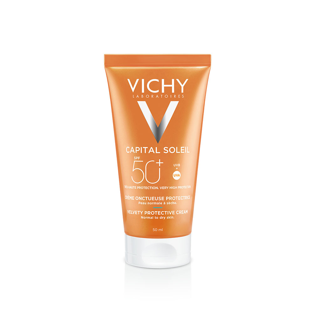 VICHY Capital Soleil Bársonyos napvédő krém arcra SPF50+ (50ml)