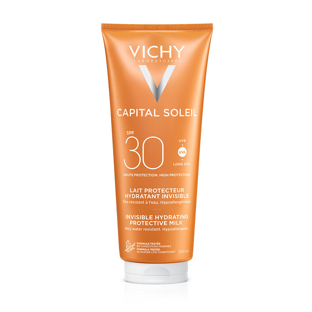 VICHY Capital Soleil Hidratáló naptej arcra és testre SPF30 (300ml)