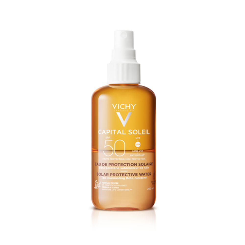 VICHY Capital Soleil Ultra könnyű napvédő spray Béta-karotinnal SPF50 (200ml)