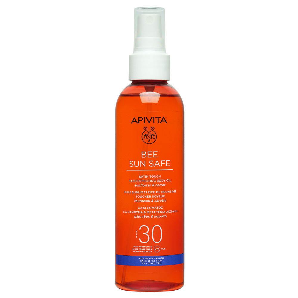APIVITA BEE SUN SAFE Barnulást segítő olaj spray SPF30 (200ml)
