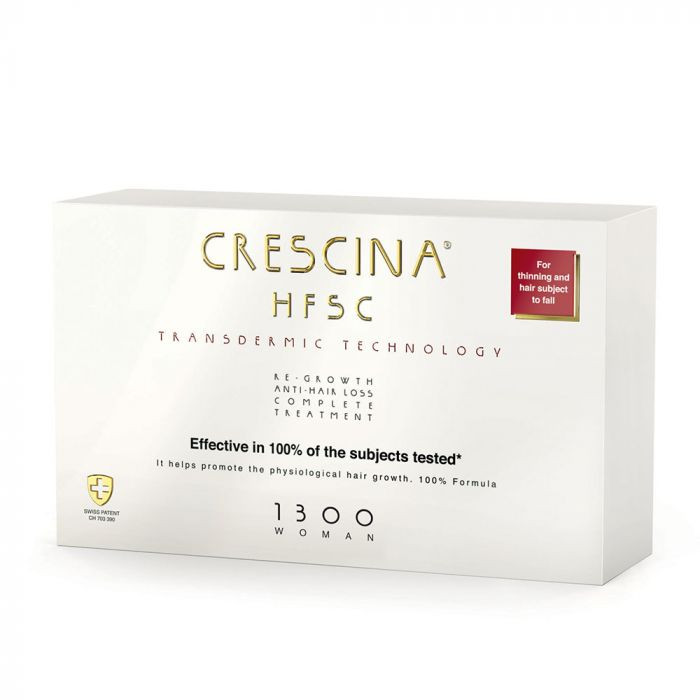 CRESCINA HSFC Hajhullás elleni komplex kezelés 1300 Nőknek (10+10 ampulla) akciós termékkép 1