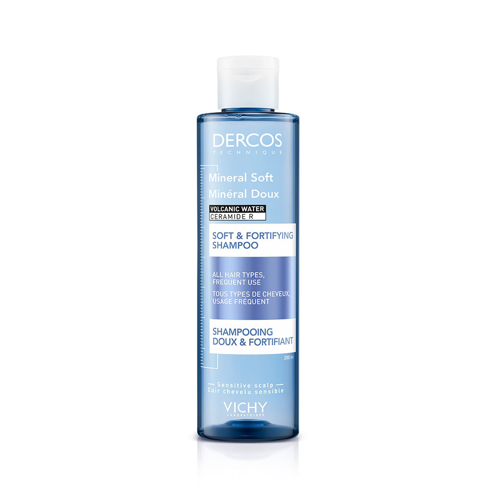 VICHY Dercos Mineral soft - kímélő hajerősítő sampon (200ml) akciós termékkép 1
