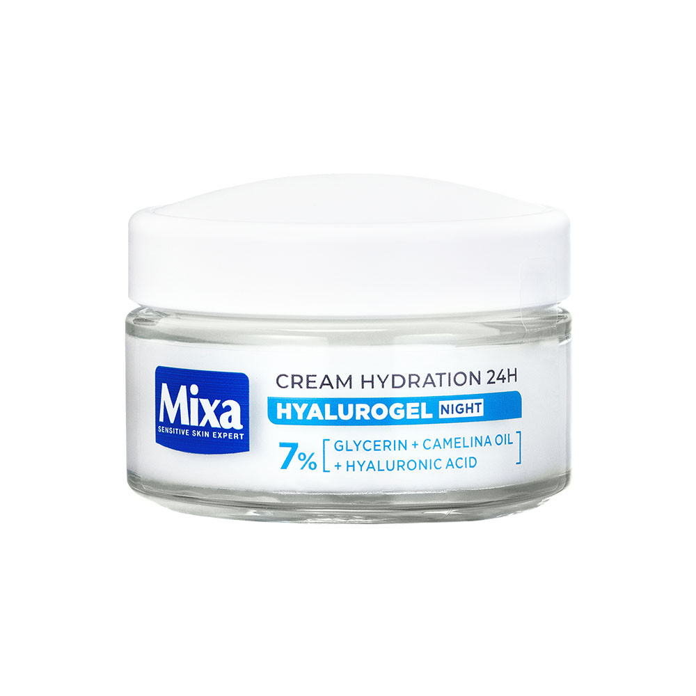 MIXA Hyalurogel Night intenzív éjszakai hidratáló krém {7%} (50ml) akciós termékkép 1