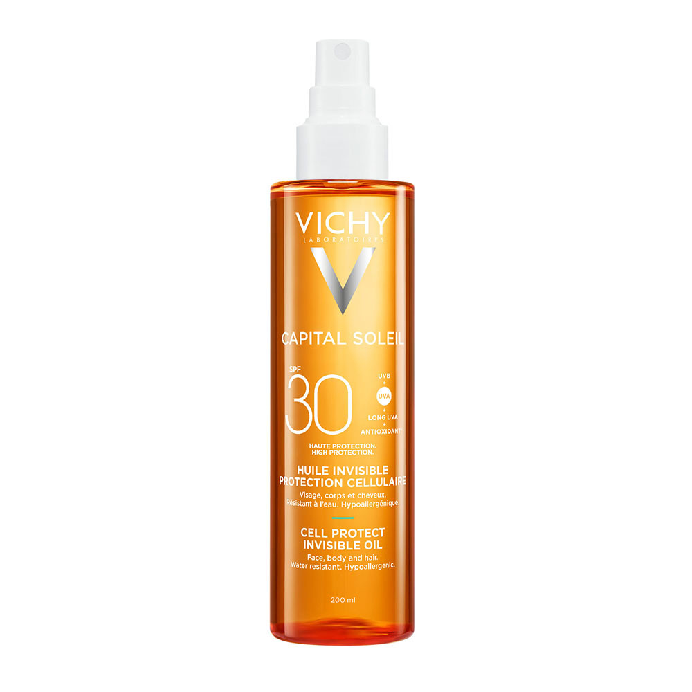 VICHY Capital Soleil Cell Protect száraz olaj spray SPF30 (200ml)