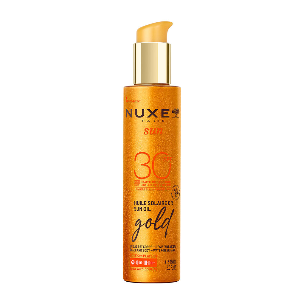 NUXE Sun csillámló arany napolaj SPF30 (150ml)