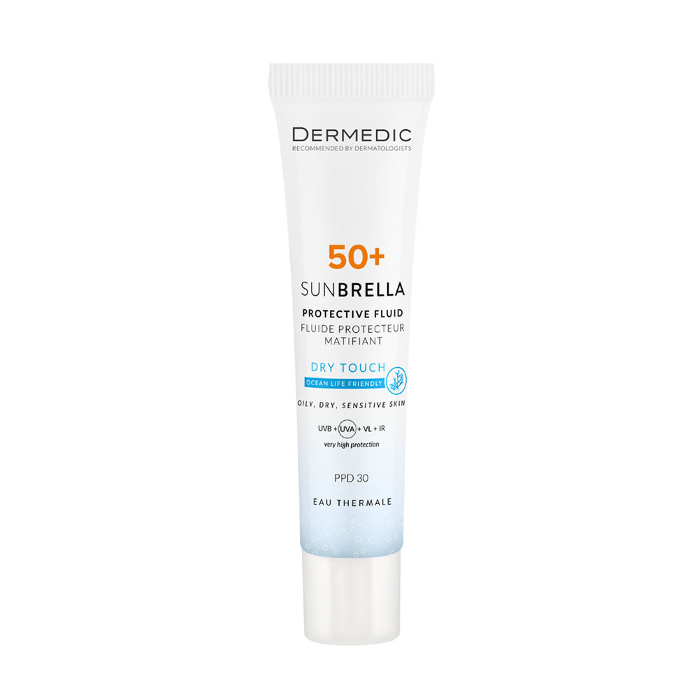 DERMEDIC Sunbrella Dry Touch fényvédő fluid matt hatással SPF50+ (40ml) akciós termékkép 1